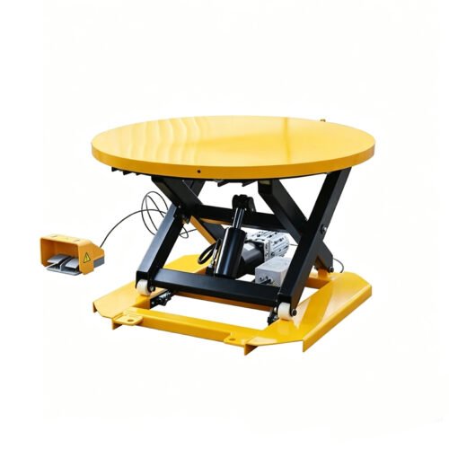 Electric Lift Table With Manual Rotator