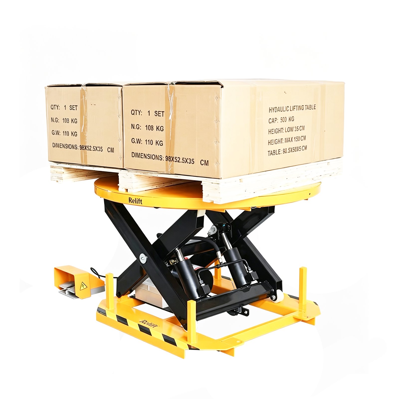 Electric Lift Table With Manual Rotator - Image 2