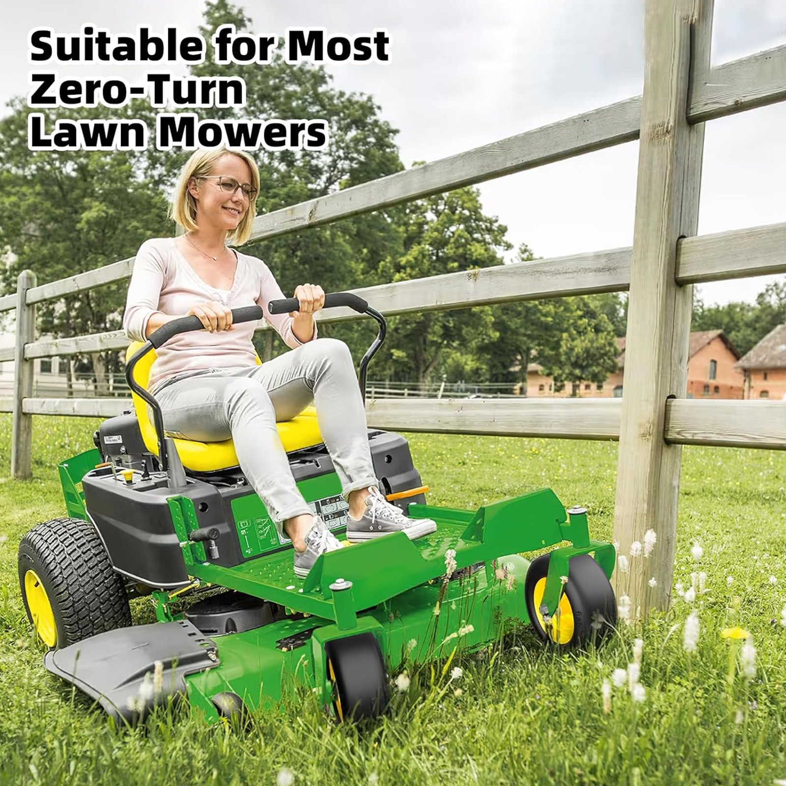 TEPU 11x4.00-5 Lawn Mower Tires Flat Free - Image 2