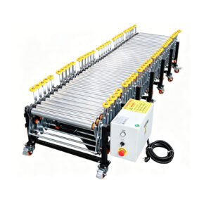 low height powered flexible roller conveyor-1